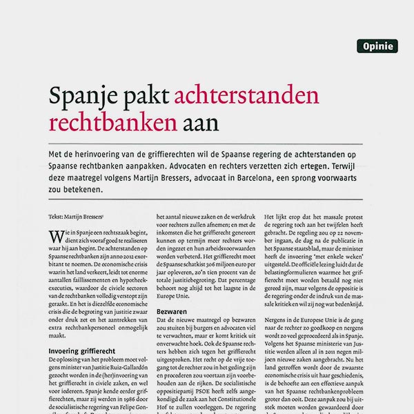 Spanje pakt achterstanden op rechtbanken aan