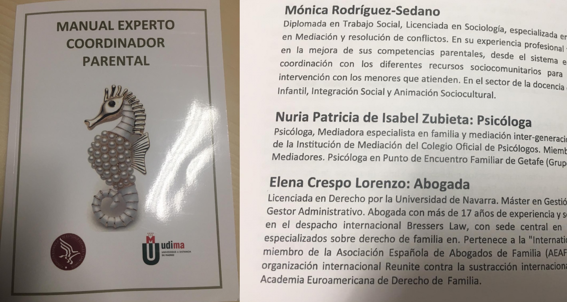 Elena Crespo, coautora del ‘Manual Experto Coordinador Parental’ de UDIMA